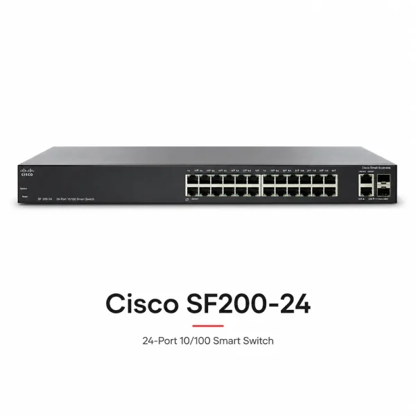 Switch chia mạng Cisco 24port 10/100Mbps SF200-24