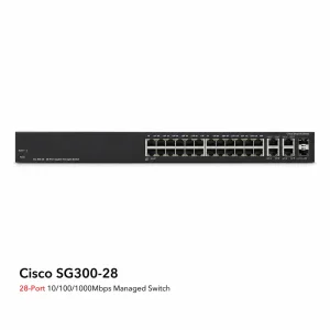 Switch chia mạng Cisco SG300-28 28Port 10/100/1000Mbps