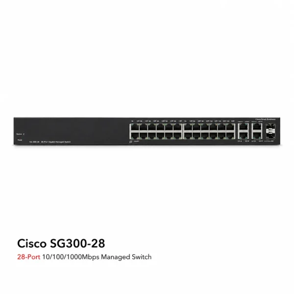 Switch chia mạng Cisco SG300-28 28Port 10/100/1000Mbps
