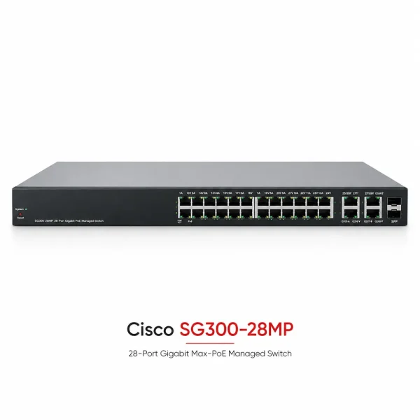 Switch chia mạng Cisco SG300-28MP 28Port 10/100/1000Mbps