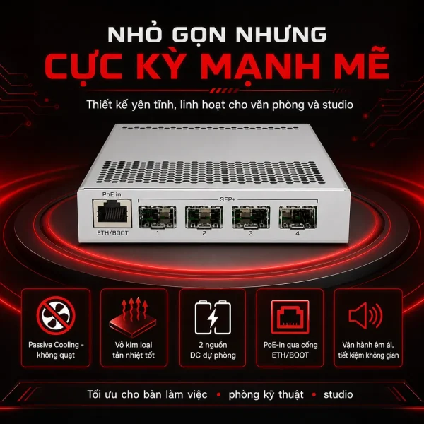 Switch chia mạng Mikrotik CRS305-1G-4S+IN
