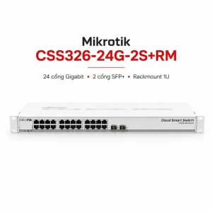 Switch chia mạng Mikrotik CSS326-24G-2S+RM