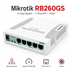 Switch chia mạng Mikrotik RB260GS