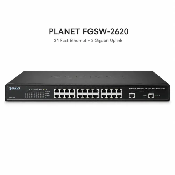 Switch chia mạng PLANET 24-Port FGSW-2620 10/100Mbps