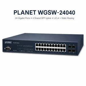 Switch chia mạng PLANET 24-port Gigabit WGSW-24040