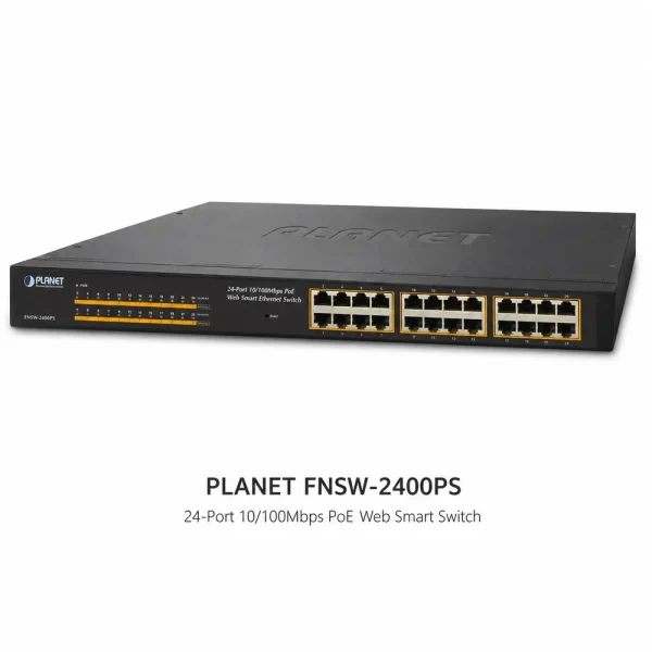 Switch chia mạng PLANET FNSW-2400PS 24-port 10/100Mbps PoE