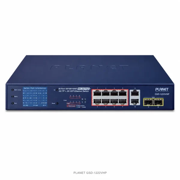 Switch chia mạng POE Planet GSD-1222VHP