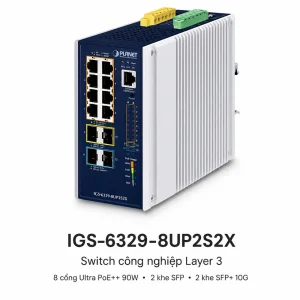 Switch công nghiệp L3 PLANET IGS-6329-8UP2S2X