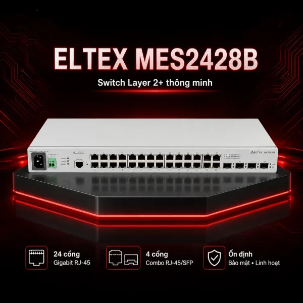 Switch Eltex MES2428B 24 cổng RJ-45 + 4 cổng RJ-45/SFP