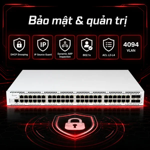 Switch Eltex MES2448 48xRJ-45 + 4xSFP/SFP+ + 1xRS-232-1