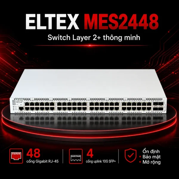 Switch Eltex MES2448 48xRJ-45 + 4xSFP/SFP+ + 1xRS-232-1