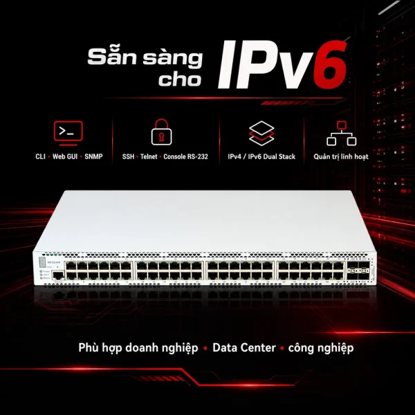 Switch Eltex MES2448 48xRJ-45 + 4xSFP/SFP+ + 1xRS-232-1
