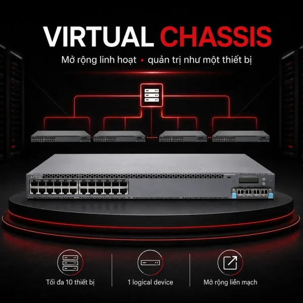 Switch Juniper 24 Port 10/100/1000BaseT EX4300-24P-TAA