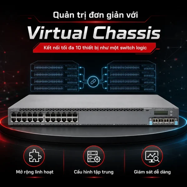 Switch Juniper 24 Port 10/100/1000BaseT EX4300-24T-TAA