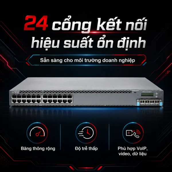 Switch Juniper 24 Port 10/100/1000BaseT EX4300-24T-TAA