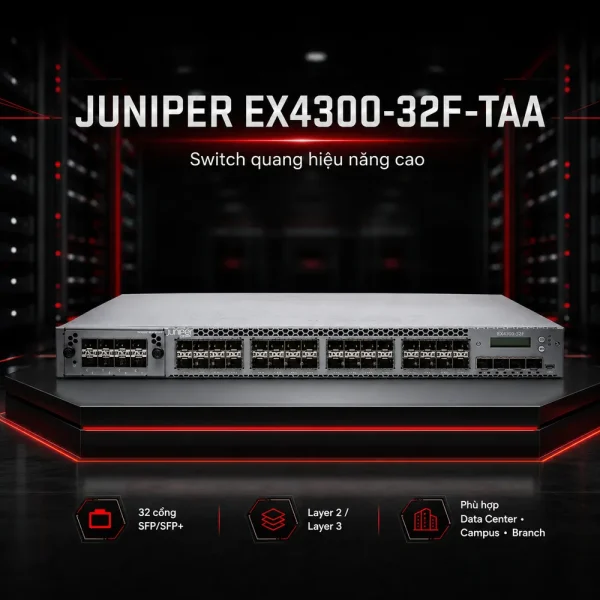 Switch Juniper 32 Port 100/1000BaseT EX4300-32F-TAA