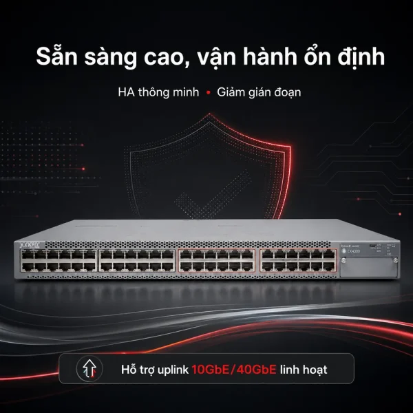 Switch Juniper 48 Port 10/100/1000BaseT EX4300-48MP
