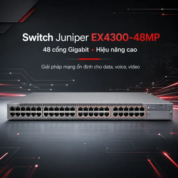 Switch Juniper 48 Port 10/100/1000BaseT EX4300-48MP