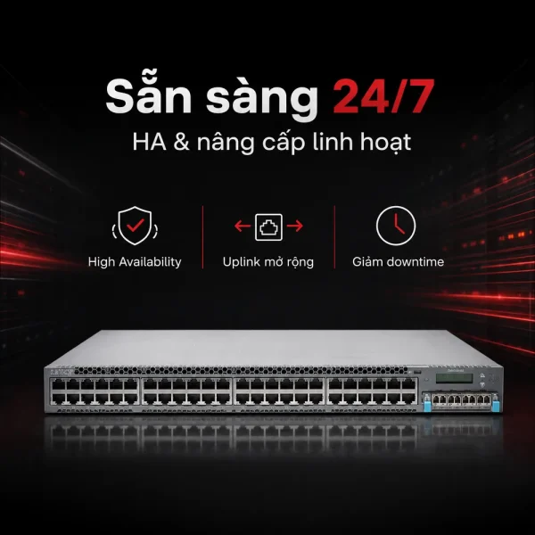 Switch Juniper 48 Port 10/100/1000BaseT EX4300-48T-DC-AFI chính hãng