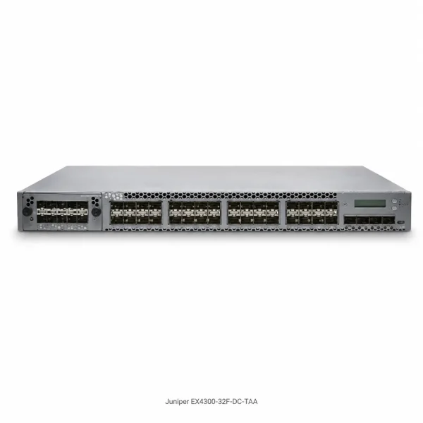 Switch Juniper EX4300-32F-DC-TAA 32 Port SFP, 4 SFP+, 2 QSFP+, 550 WDC PS