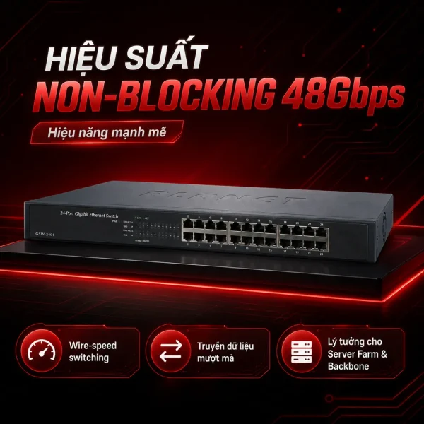 Switch PLANET 24Port GSW-2401 10/100/1000Mbps