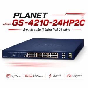 Switch Planet GS-4210-24HP2C 24 10/100/1000 PoE 2x1GTP/SFP