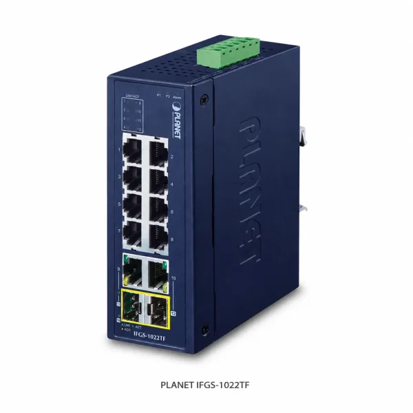 Switch Planet IFGS-1022TF – 8×10/100TX + 2xGigabit TP/SFP