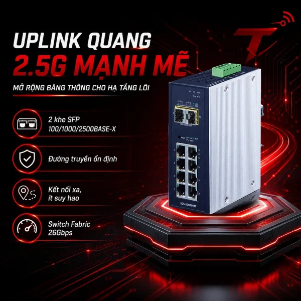Switch Planet IGS-10020MT 8×10/100/1000T + 2x1G/2.5G SFP