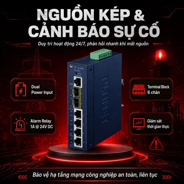 Switch Planet IGS-5225-4T2S – L2 4×10/100/1000T + 2x1G/2.5G SFP
