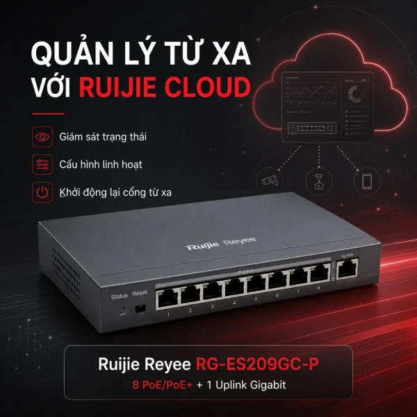 Switch POE 9 cổng RUIJIE REYEE RG-ES209GC-P
