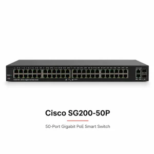 Switch PoE Cisco SG200-50P 50Port 10/100/1000Mbps