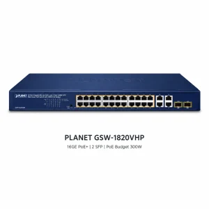 Switch POE Planet GSW-1820VHP 24 cổng PoE