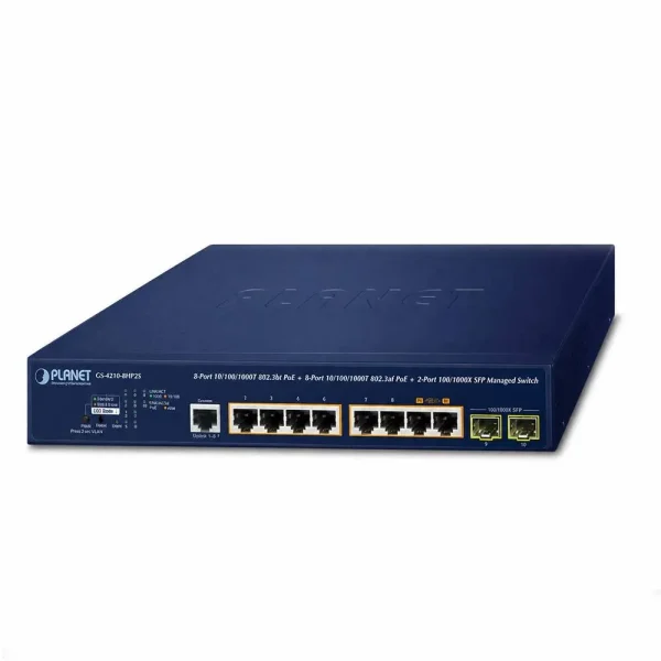 Switch quản lý PLANET GS-4210-8HP2S 2x1G 802.3bt PoE