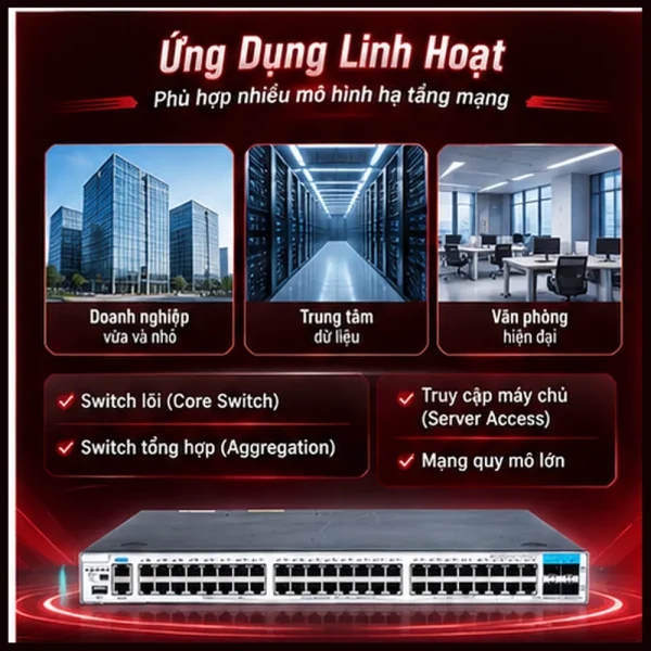 Switch quản lý Ruijie RG-S5750C-48GT4XS-H