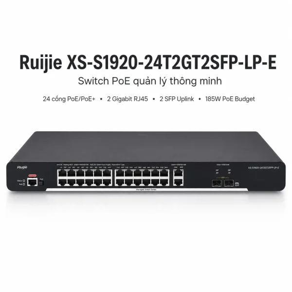 Switch quản lý RUIJIE XS-S1920-24T2GT2SFP-LP-E