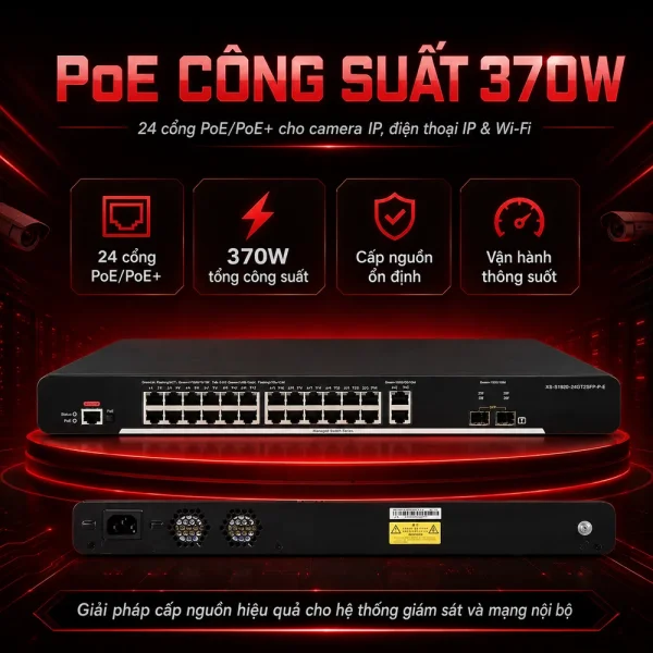 Switch quản lý RUIJIE XS-S1920-24T2GT2SFP-P-E