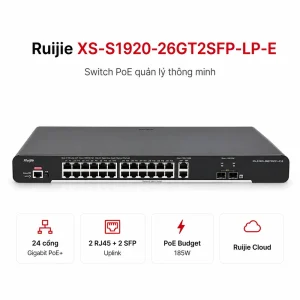 Switch quản lý RUIJIE XS-S1920-26GT2SFP-LP-E