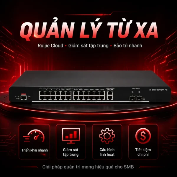 Switch quản lý RUIJIE XS-S1920-9GT1SFP-P-E