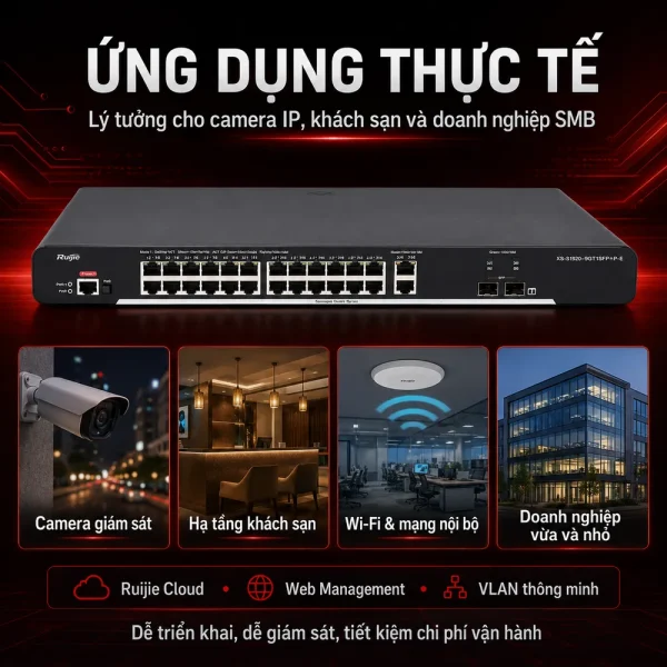 Switch quản lý RUIJIE XS-S1920-9GT1SFP-P-E
