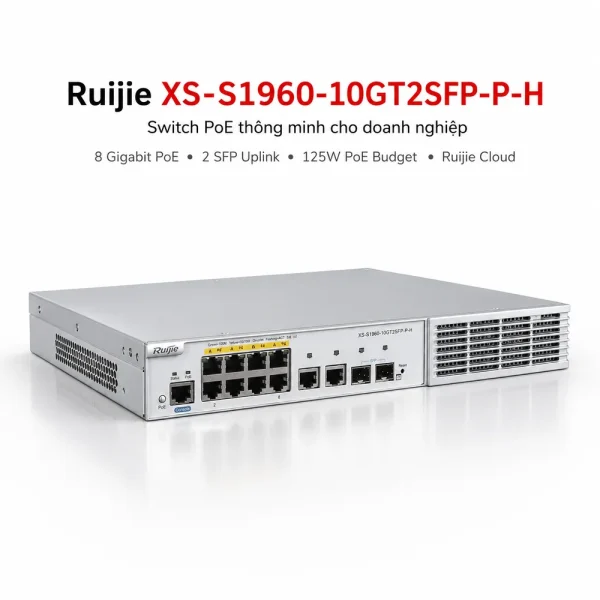 Switch quản lý RUIJIE XS-S1960-10GT2SFP-P-H