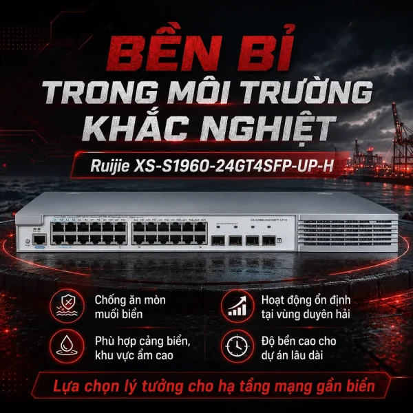 Switch quản lý RUIJIE XS-S1960-24GT4SFP-UP