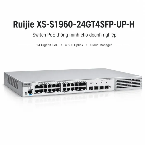 Switch quản lý RUIJIE XS-S1960-24GT4SFP-UP-H