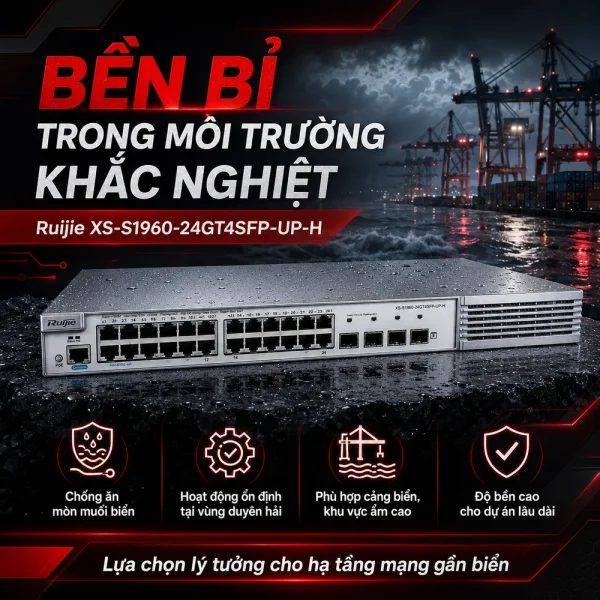 Switch quản lý RUIJIE XS-S1960-24GT4SFP-UP-H