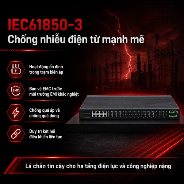 Switch UPCOM ICS1028G-8GC-20GS 8 cổng Gigabit + 20 SFP