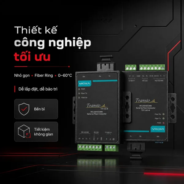 TCF-142-M-SC Bộ chuyển đổi tín hiệu RS232/422/485 sang quang