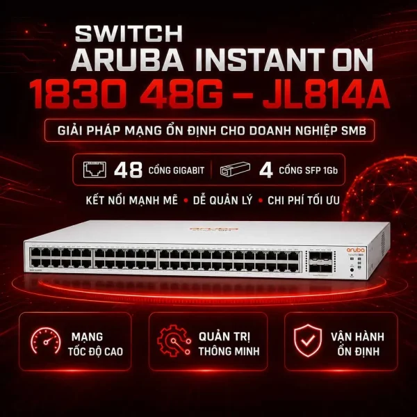 Thiết bị chuyển mạch Aruba Instant On 1830 48G – JL814A