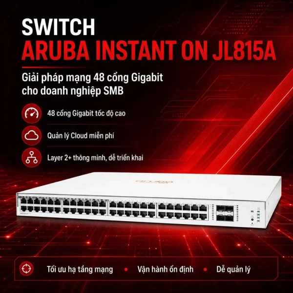 Thiết bị chuyển mạch Aruba Instant On JL815A 1830 48G
