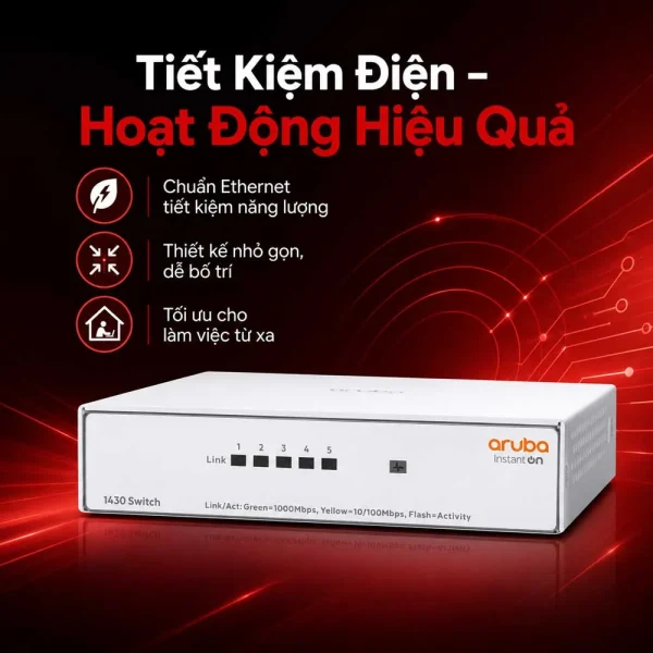 Thiết bị chuyển mạch Aruba Instant On 1430 5G – R8R44A