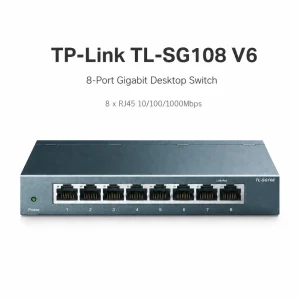 TL-SG108 V6 Switch Để Bàn 8 cổng Gigabit