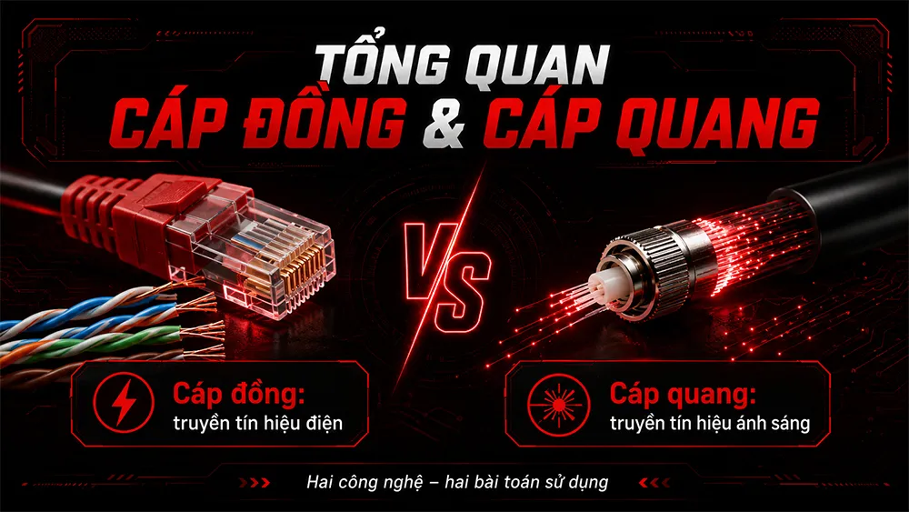 tổng quan về cáp mạng và cáp quang